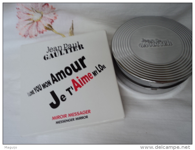 GAULTIER " JE T´AIME MY LOVE" MIROIR MESSAGER    VOIR ET LIRE ATTENTIVEMENT   !! - Miniatures Hommes (avec Boite)