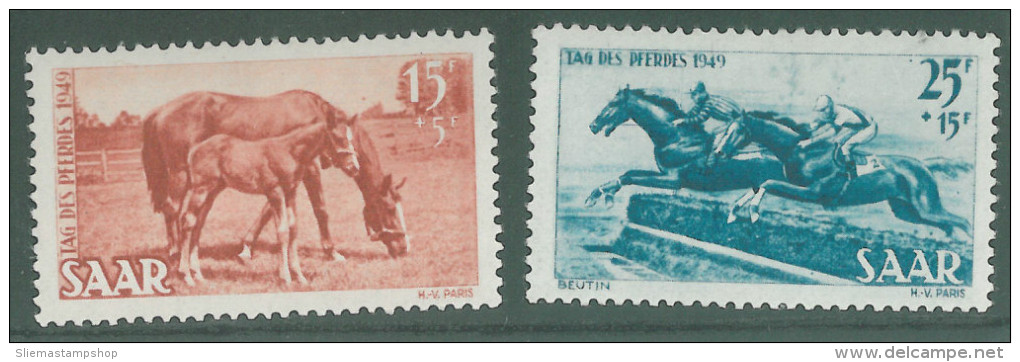 SAAR - 1949 HORSE DAY - Oblitérés
