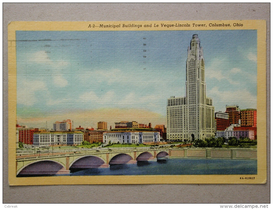 Municipal Buildings And Le Veque-Lincoln Tower, Columbus, Ohio - Columbus