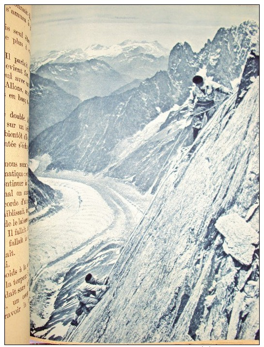 Premier de Cordée par R. FRISON-ROCHE,1944 illustrations montagne Haute Savoie alpinisme