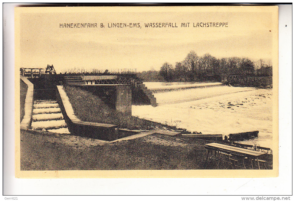 4450 LINGEN, Hanekenfahr, Wasserfall, Lachstreppe - Lingen