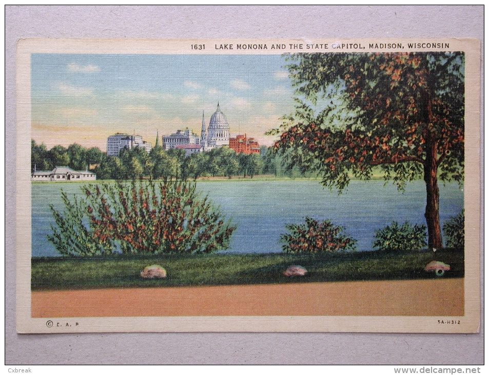 Lake Monona And The State Capitol, Madison, Wisconsin - Madison