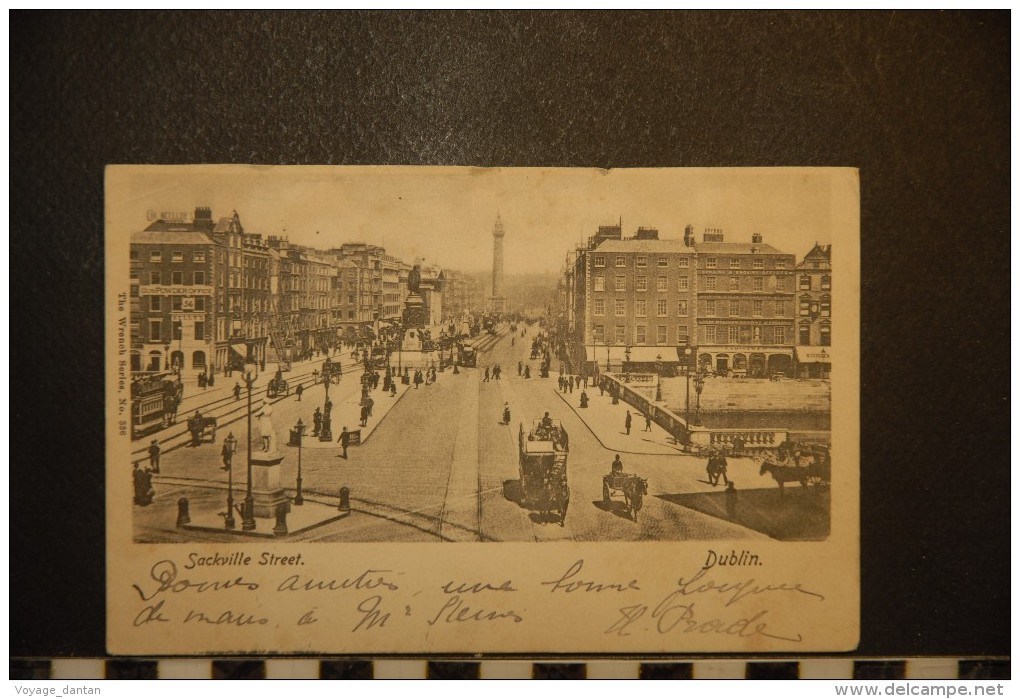 CP, IRLANDE, Sackville Street Dublin RARE 1903 - Dublin