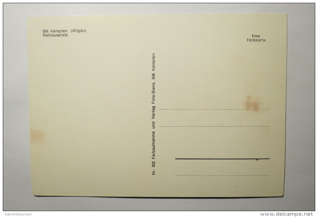 (5/5/24) AK "Kempten (Allgäu)" Rathausplatz - Kempten
