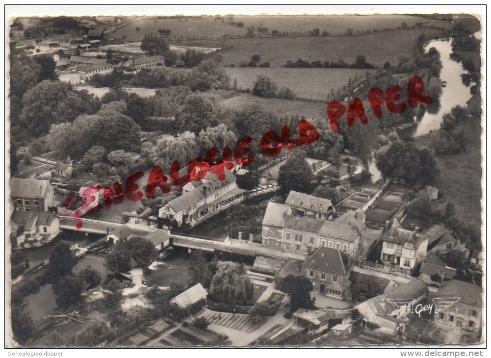 27 -  IVRY LA BATAILLE - L' EURE LA RUE HENRI IV ET LE MOULIN D' IVRY - VUE AERIENNE - Ivry-la-Bataille