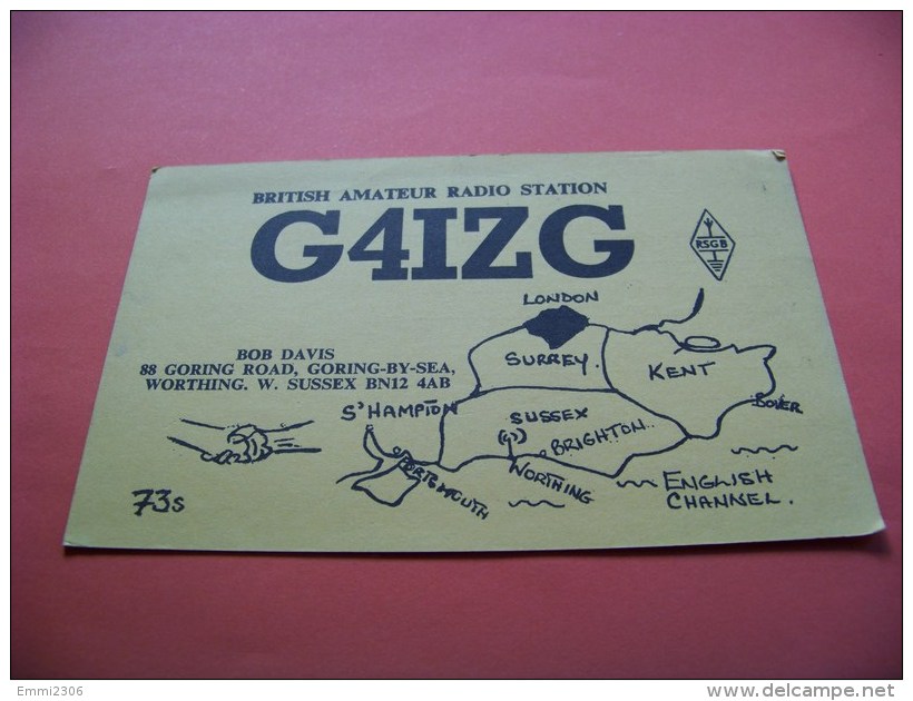 England   QSL   Karte   G4IZG    Radio    15.8.1983    ( 14 ) - Radio