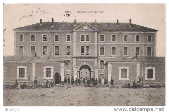 AGDE CASERNE D'INFANTERIE 1907 - Agde