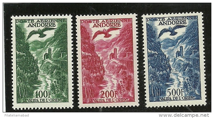 ANDORRA CORREO FRANCES CORREO AEREO PA-2/4 SIN CHARNELA ** SIN CHARNELA (S-6A-C.10-14) - Airmail