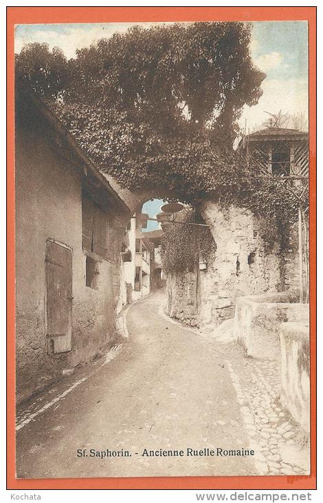 Oct130, St.-Saphorin, Ancienne Ruelle Romaine,  Circulée Sous Enveloppe - Saint-Saphorin