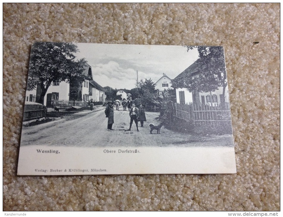 Wessling Bei Starnberg Postkarte Ansichtskarte AK Um 1900 - Fuerstenfeldbruck