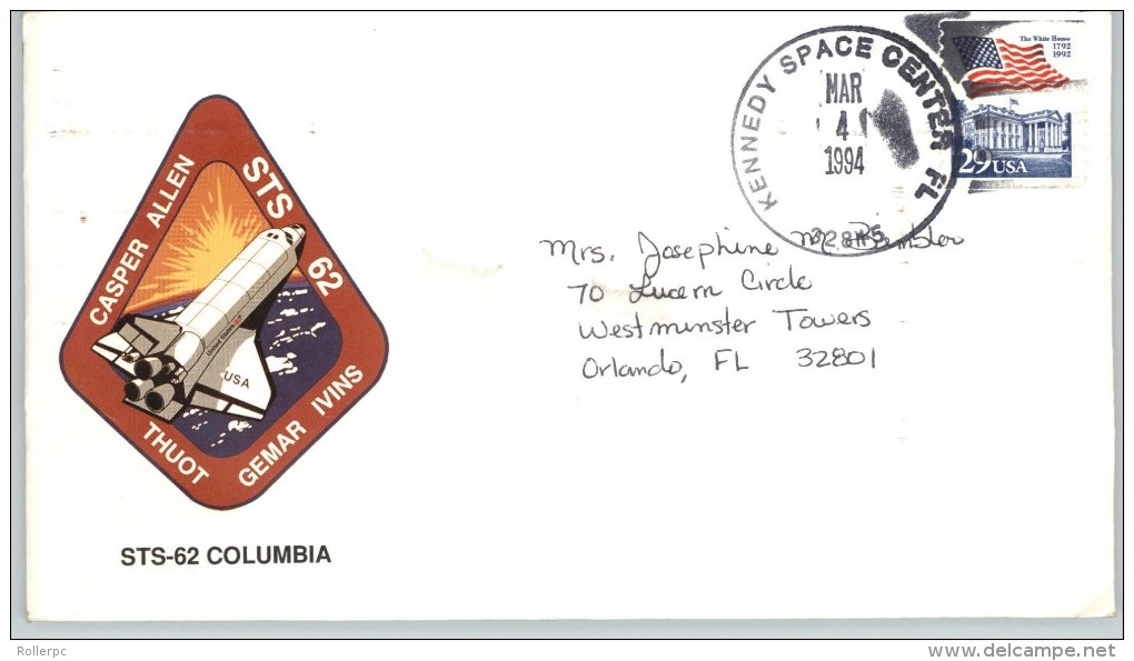 080317 LAUNCH STS - 62 [SHUTTLE COLUMBIA] KENNEDY SPACE CENTER FL / MAR 4, 1994 / 32815 [COVER, HANDBOOK,PATCH & DESCR.] - Etats-Unis