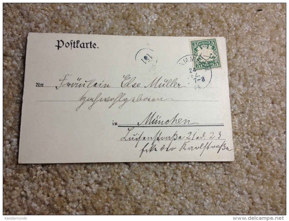 Stammham Postkarte Ansichtskarte AK 1904 Gelaufen Gruss Aus  Bei Eichstätt - Eichstaett
