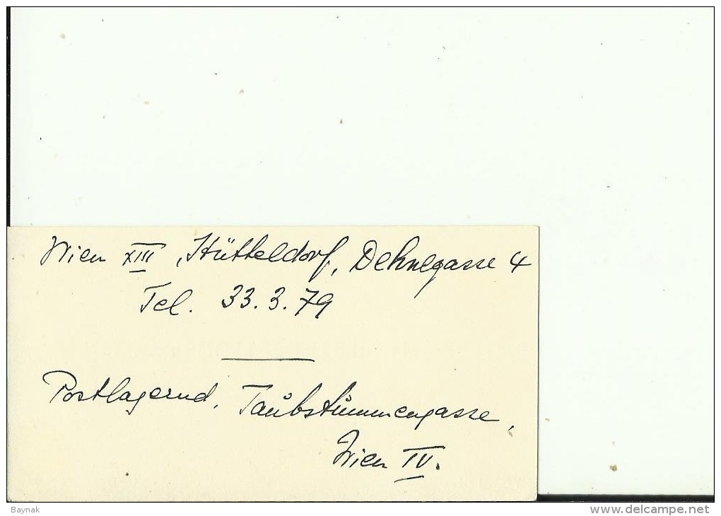 AUSTRIA  --  VISITING CARD  --    GILBERT PARSONS L. L. B.    --  SUB - EDITOR  ,, THE EUROPEAN COMMERCIAL ,, - Visitenkarten