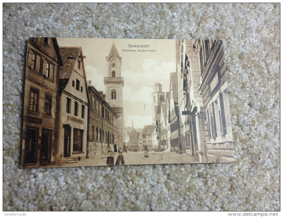 Dinkelsbühl Postkarte Ansichtskarte AK 1912  Nördlinger Strasse - Ansbach