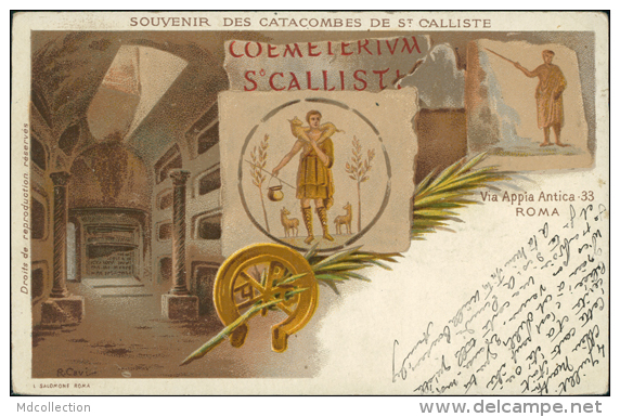 ITALIE ROME / Souvenir Des Catacombes De Saint Calliste / - Autres & Non Classés
