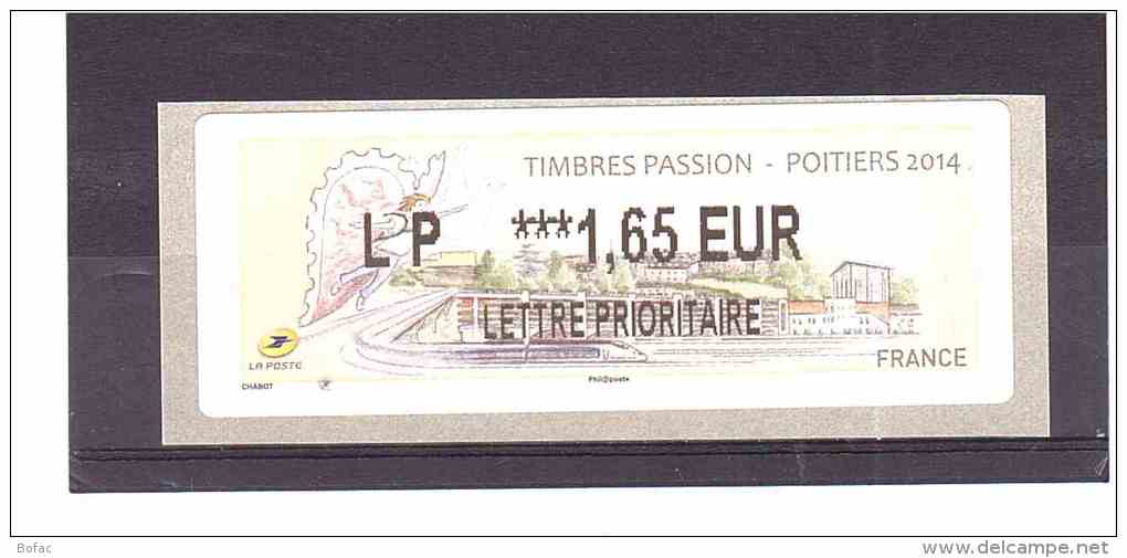 1149 **  Y&T  (Timbres Passion Poitiers 2014)  *FRANCE*  25/46  279002971 - 2010-... Illustrated Franking Labels