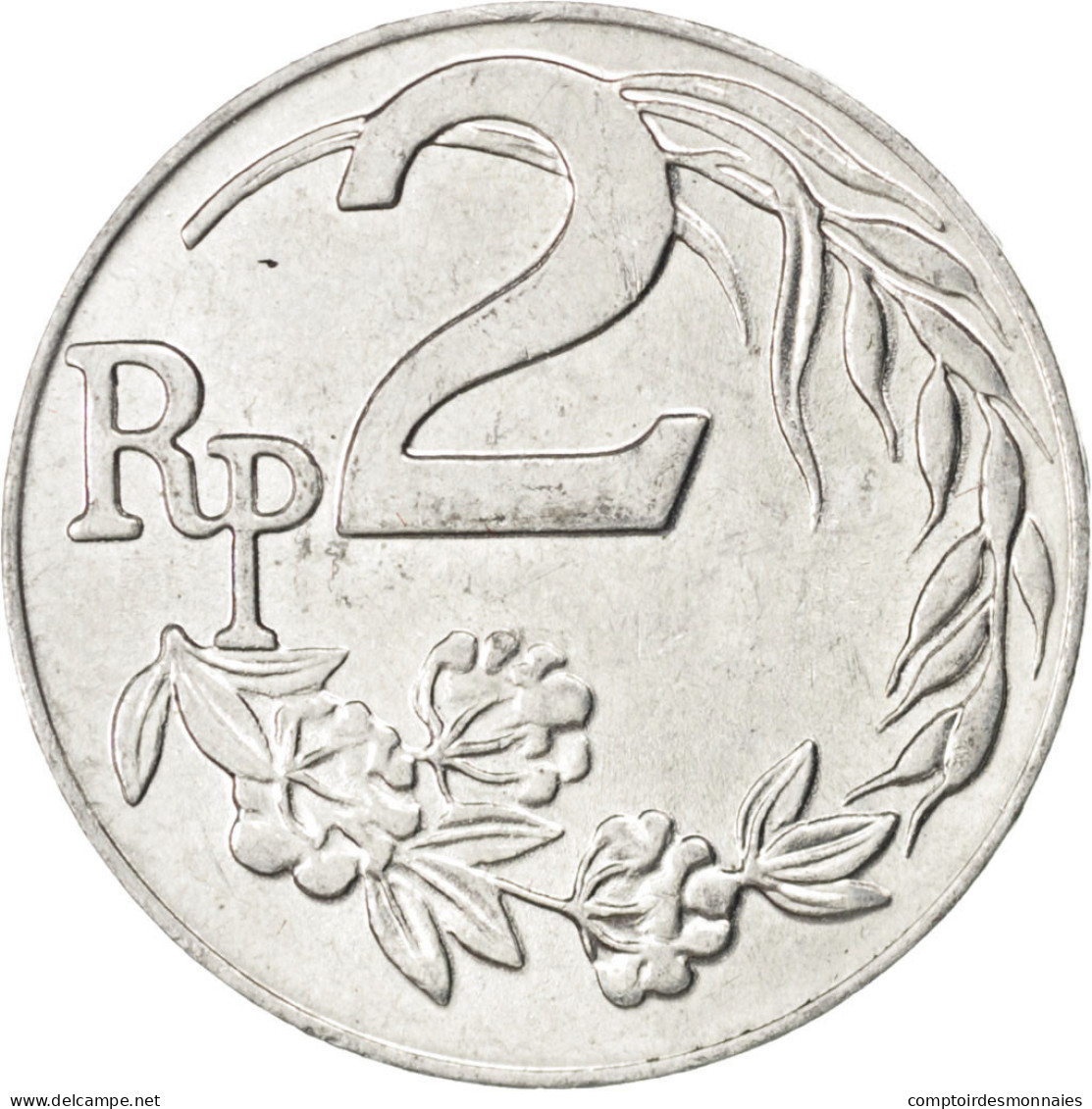 Monnaie, Indonésie, 2 Rupiah, 1970, SUP, Aluminium, KM:21 - Indonesien