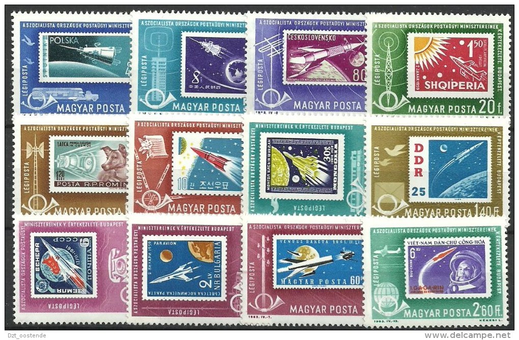 HONGARIJE LUCHTPOST 258/269 Xx ( YVERT ) COTE : 6.50 EURO - Unused Stamps