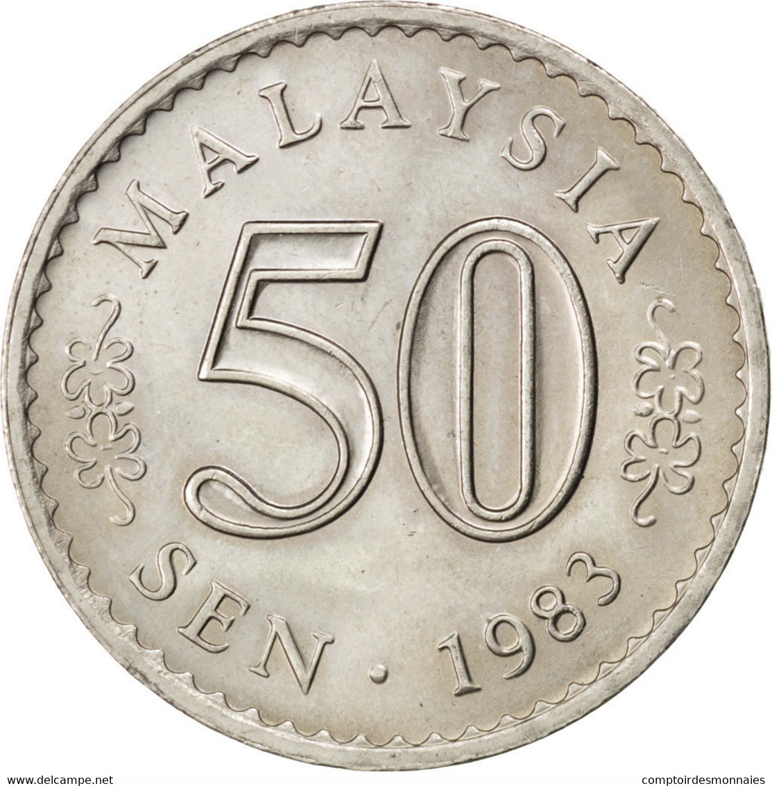 Monnaie, Malaysie, 50 Sen, 1983, SPL, Copper-nickel, KM:5.3 - Malaysie