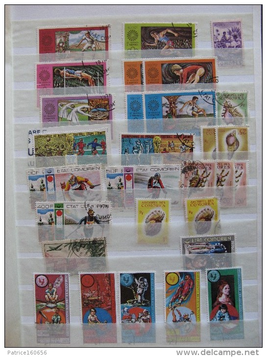 TB petit lot de timbres des COMORES. Neufs XX, X et oblitérés.