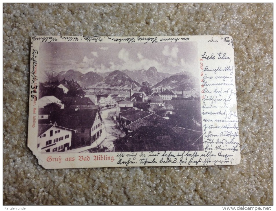 Bad Aibling Postkarte Ansichtskarte AK 1901 Gruss Aus  Gelaufen - Bad Aibling