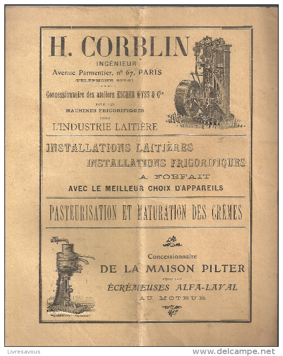 L´industrie Du Beurre N°39 Du 30/09/1906 Organe Officiel De L´association Centrale Des Laiteries Des Charentes & Poitou - Poitou-Charentes