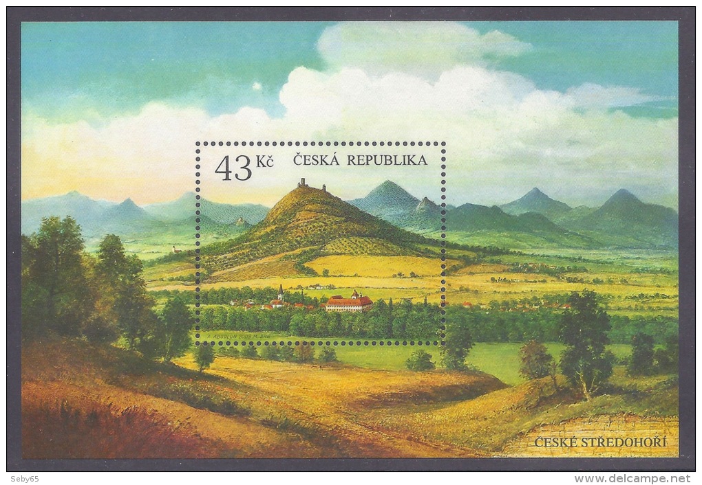 Czech Republic 2009 - Ceske Stredohori, Volcanic Region, Monts Volcaniques, Landscapes, Mountains, Volcanoes M/S MNH - Blocks & Kleinbögen