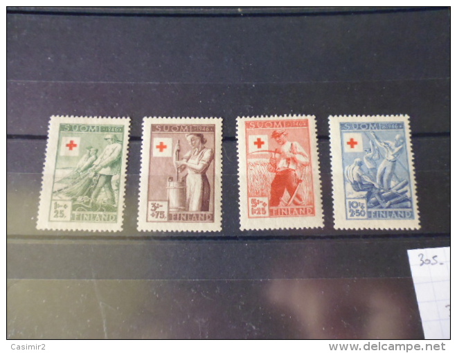 FINLANDE TIMBRE OU SERIE   YVERT N°305.308 - Neufs