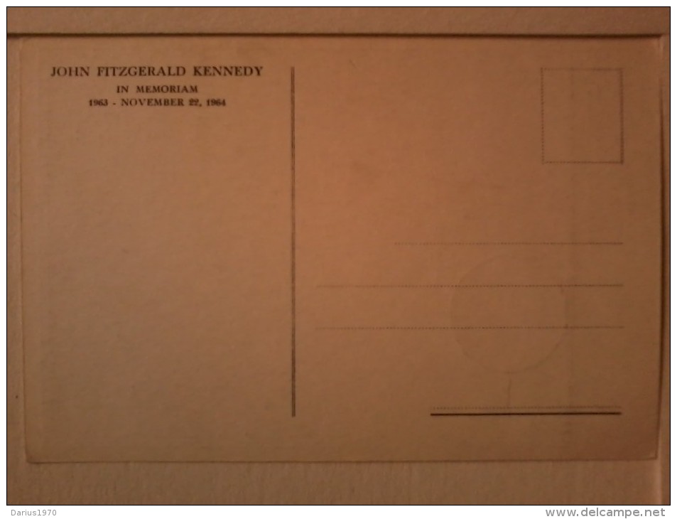 N° 2  - Cartolina  Ricordo Della Visita Del Presidente J.F. KENNEDY  Al PAPA PAULUS  P.P. VI. ( 22-11-64) - Receptions