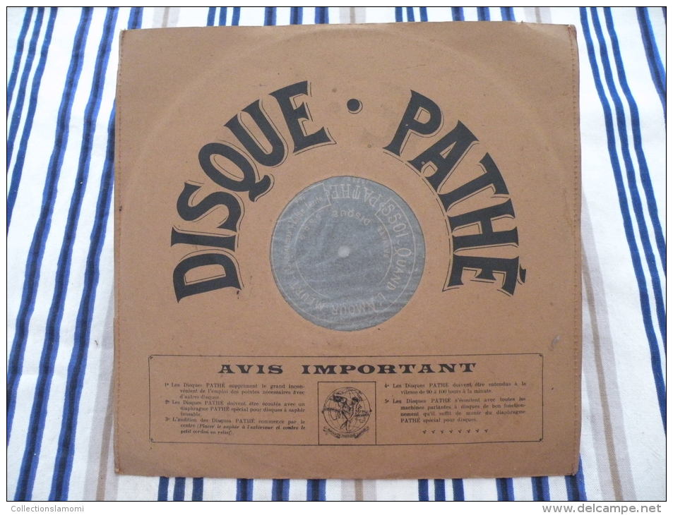 Disque Pathé Saphir 90 à 100 Tour,29cm - 5501 & 6501, Quand L'amour Meurt (Crémieux), Christmas (Margis) - 78 T - Disques Pour Gramophone