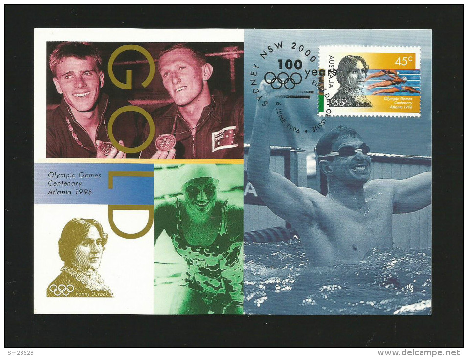 Australien 1996  Mi.Nr. 1579 / 1581, Olympic Games Centenary Atlanta - Set Of 3 Maxi Cards - First Day Of Issue-2 Scan - - Verano 2000: Sydney - Paralympic