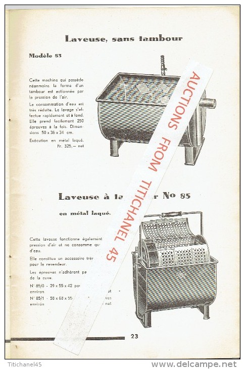 Catalogue 1937 BEECKMANS & VEYS ANTWERPEN - BRUXELLES - Matériel d'atelier et de laboratoire