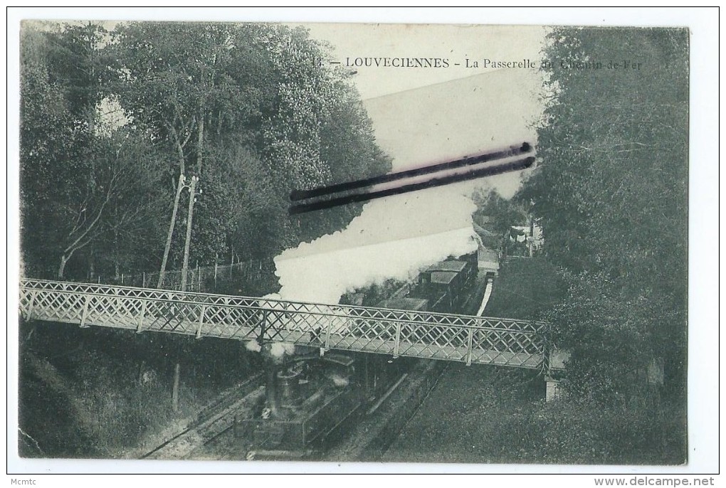 CPA - Louveciennes - La Passerelle Du Chemin De Fer - Louveciennes