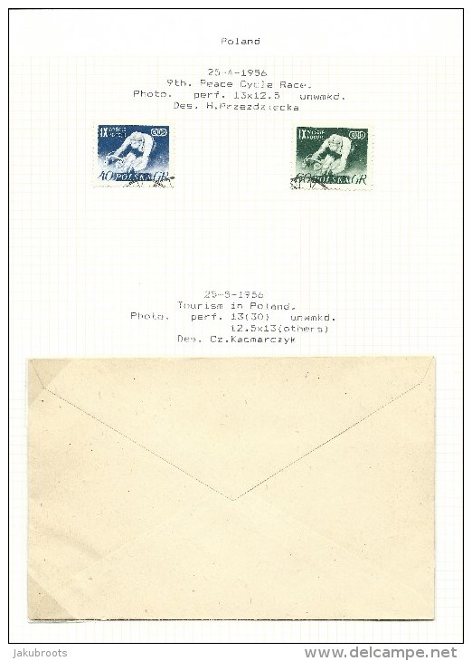 1956. ILLUSTRATED  COVER  F.D.C.   " TOURISM  IN   POLAND " WITH  SPECIAL CANCELLATION - Covers & Documents