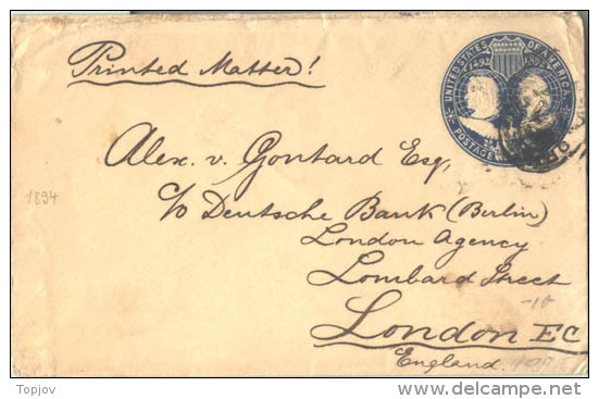 USA - COLUMBUS Envelope - 1892 - Christophe Colomb