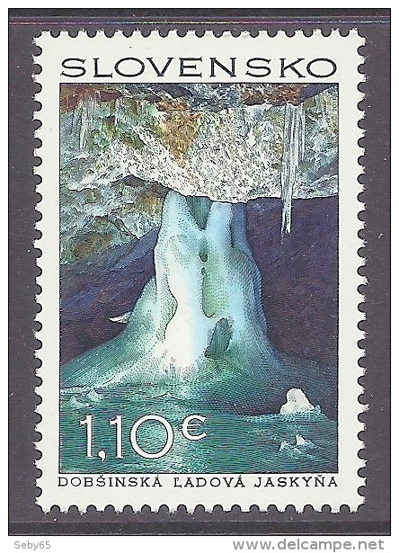 Slovakia 2011 -  Dobsinka Ladova Ice Cave, Caves, Grottes, Grotte De Glace, Geologie, Geology 1v. MNH - Nuevos