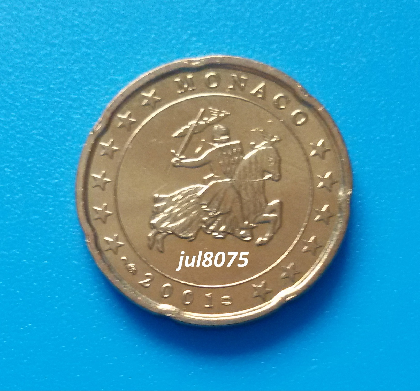 RARE : 20 Cents Monaco 2001, Neuve - Monaco