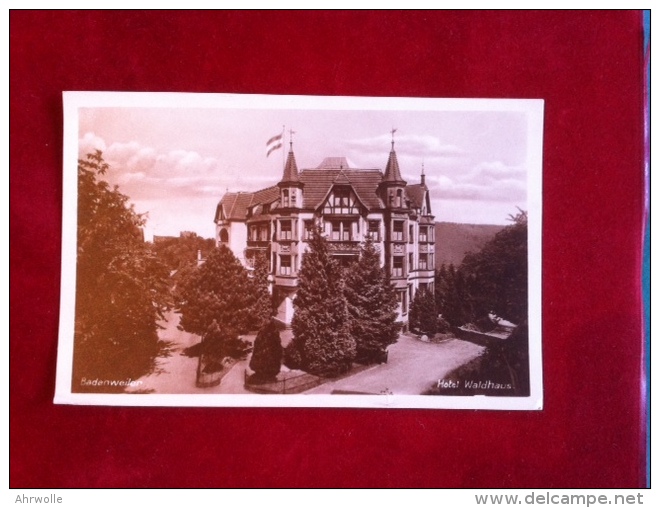 AK Badenweiler Hotel Waldhaus Ca. 1925 - Badenweiler