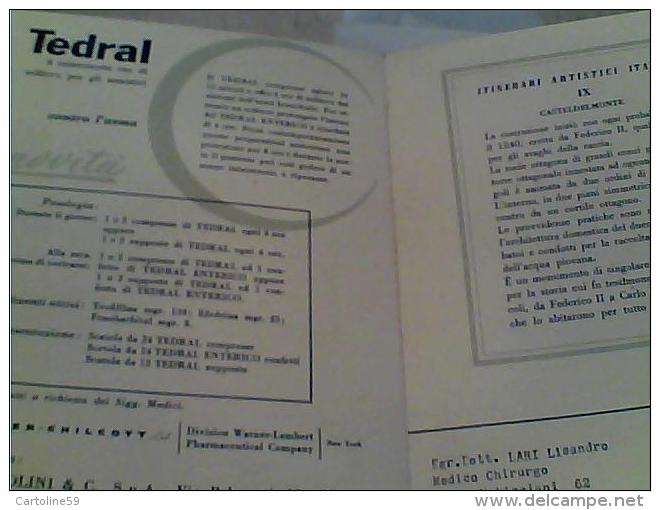 PIEGHEVOLE TEDRAL CONTRO  ASPMA PUBBLICITA E CASTELDELMONTE ANDRIA 1956 EM9369 - Pubblicitari