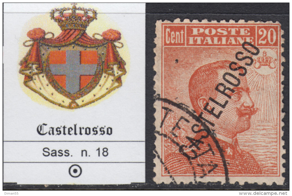 ITALIA - CASTELROSSO - N.18 - USATO - LUXUS GESTEMPELT - Castelrosso