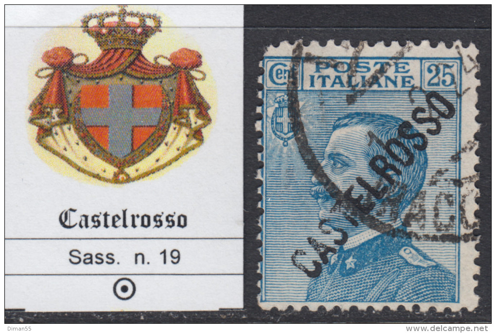 ITALIA - CASTELROSSO - N.19 - USATO - LUXUS GESTEMPELT - Castelrosso