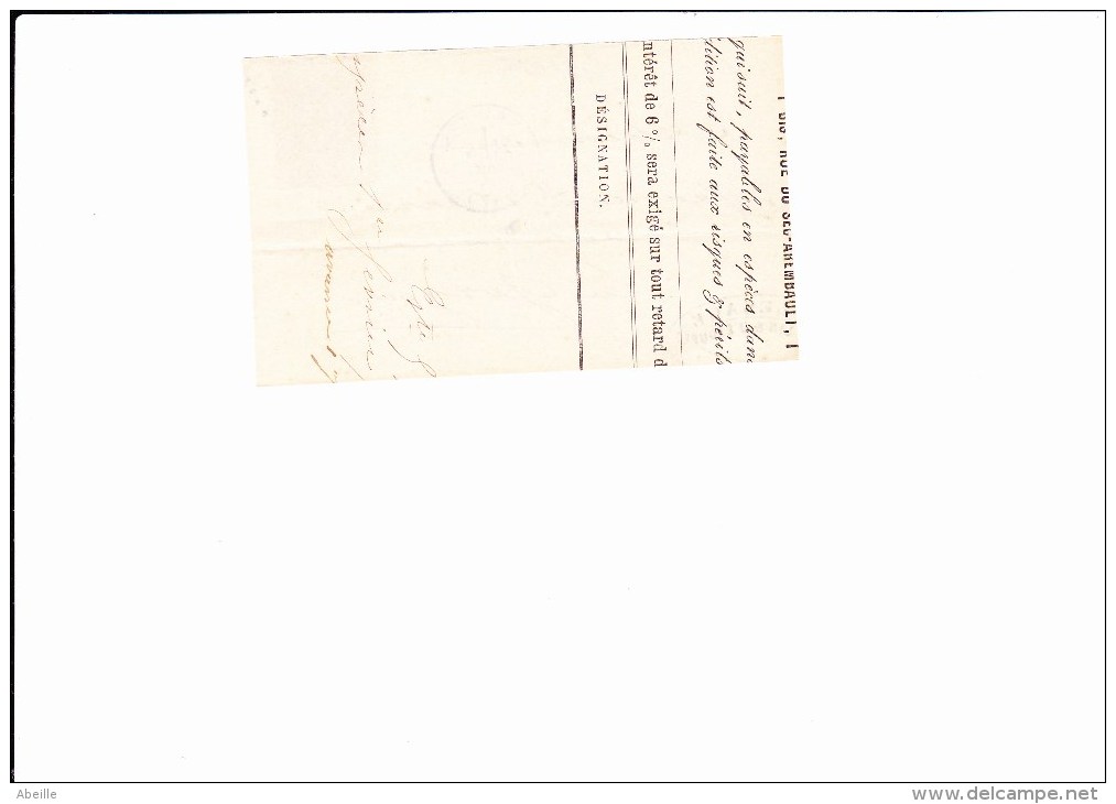 45/425   FRAGMENT DE LETTRE NR. 28   GC NR.1427  ESTAIRES/NORD - 1849-1876: Classic Period