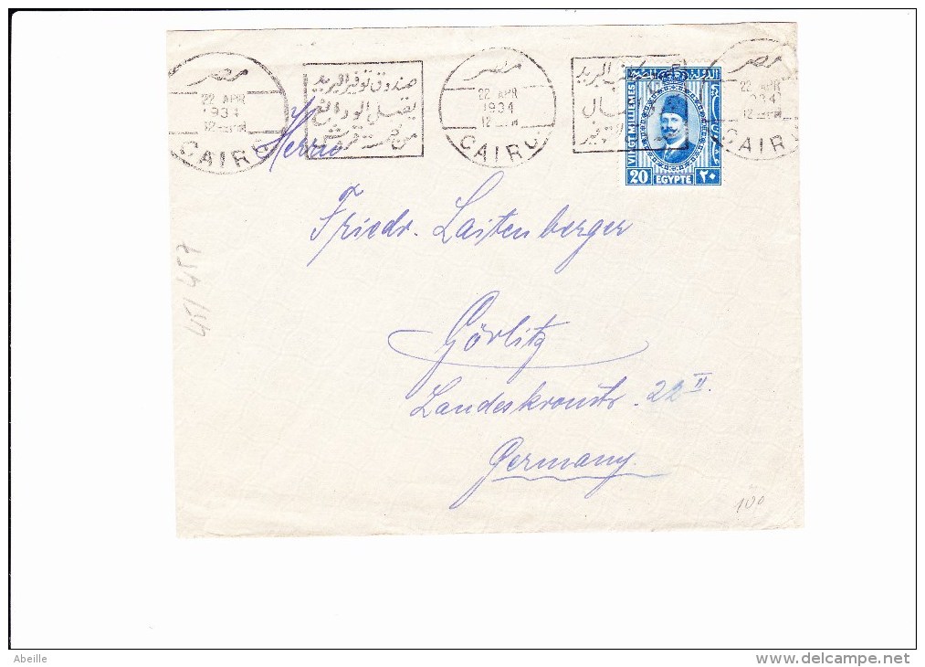 45/456  LETTRE POUR ALLEMAGNE  1934 - Lettres & Documents