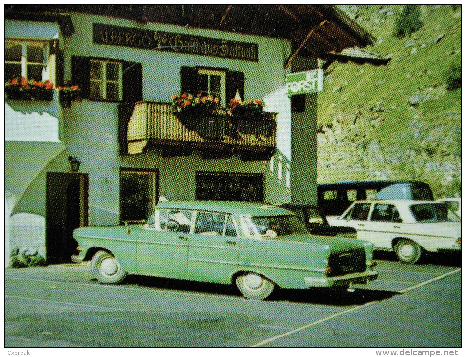 Opel Kapitän P2, Gasthaus Albergo "Saltnuss", Rabenstein, Timmelsjoch-Strasse - PKW