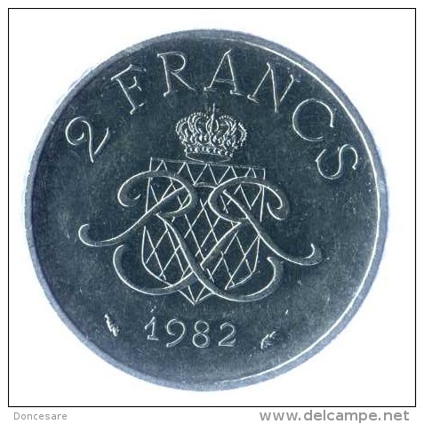 ** 2 FRANCS MONACO 1982 SUP ** - 1960-2001 Nouveaux Francs