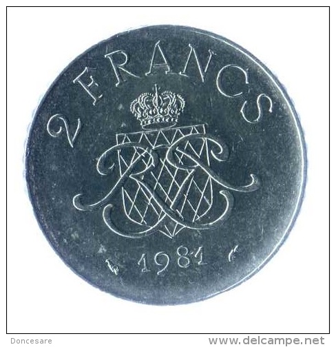 ** 2 FRANCS MONACO 1981 SUP ** - 1960-2001 Nouveaux Francs
