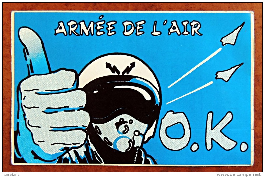 Autocollant Armée De L´air Pilote " Armée De L´Air O.K. " - Luchtvaart