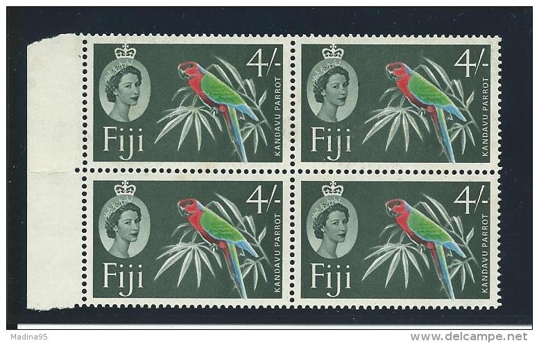 FIDJI (colo GB) : **, N°166Aa X 4, Vert Noir, TB - Fiji (...-1970)