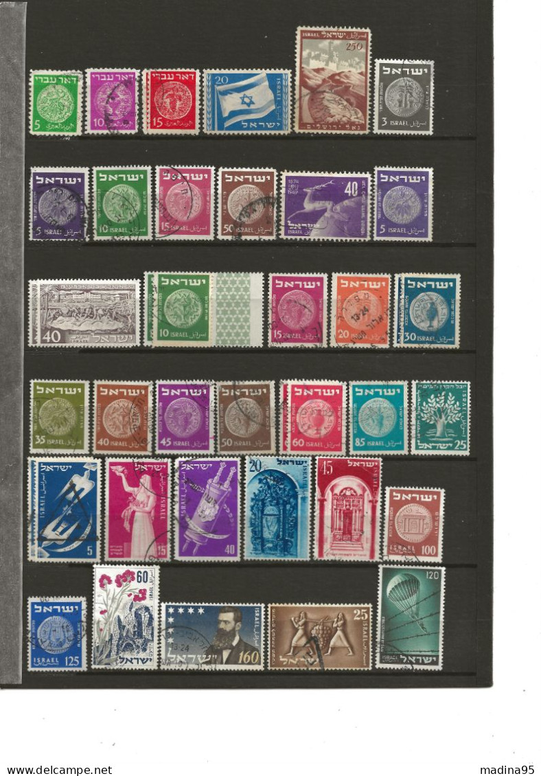 ISRAËL : ** N°2à862 + PAn°2à46, Coll.de 380 Tp Dt 22 PA, Nbx Dbles, Qq ** Av Tabs En Séries, B/TB - Collections, Lots & Series