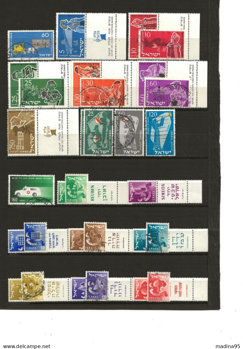 ISRAËL : ** N°2à862 + PAn°2à46, Coll.de 380 Tp Dt 22 PA, Nbx Dbles, Qq ** Av Tabs En Séries, B/TB - Collections, Lots & Series